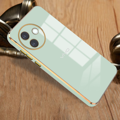 VIVO Y39 5G ULTRA-SHINE GOLD ELECTROPLATED LUXURIOUS  BACK CASE WITH CAMERA PROTECTION