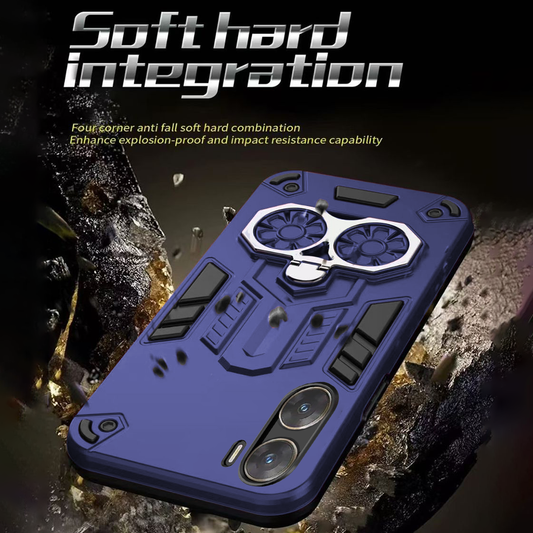 Vivo V29e 5G Armor knight Series Camera Protection 2 in 1 Shockproof Phone Cover with Kickstand