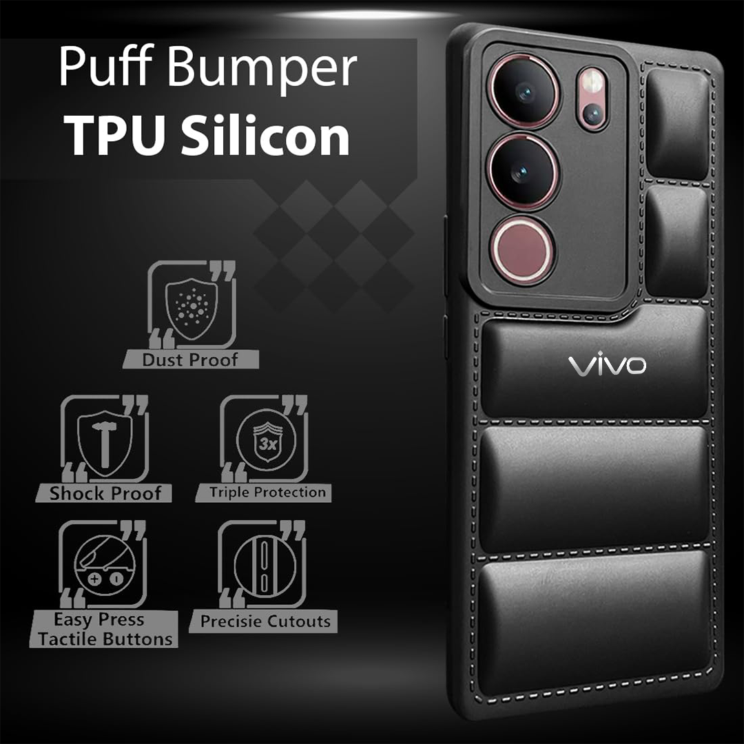 VIVO V29 PRO 5G The Puffer Edition Soft Material Down Jacket Phone Case