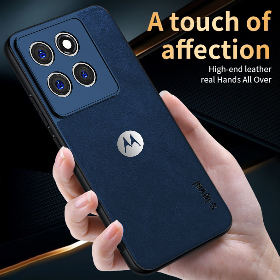 MOTOROLA EDGE 60 PRO 5G Business Style PU LEATHER PROTECTIVE BACK CASE WITH CAMERA PROTECTION