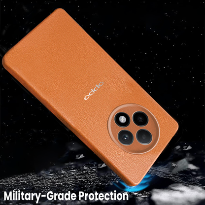 Oppo F27 5G Solid Color Leather Texture Matte Phone Back Case