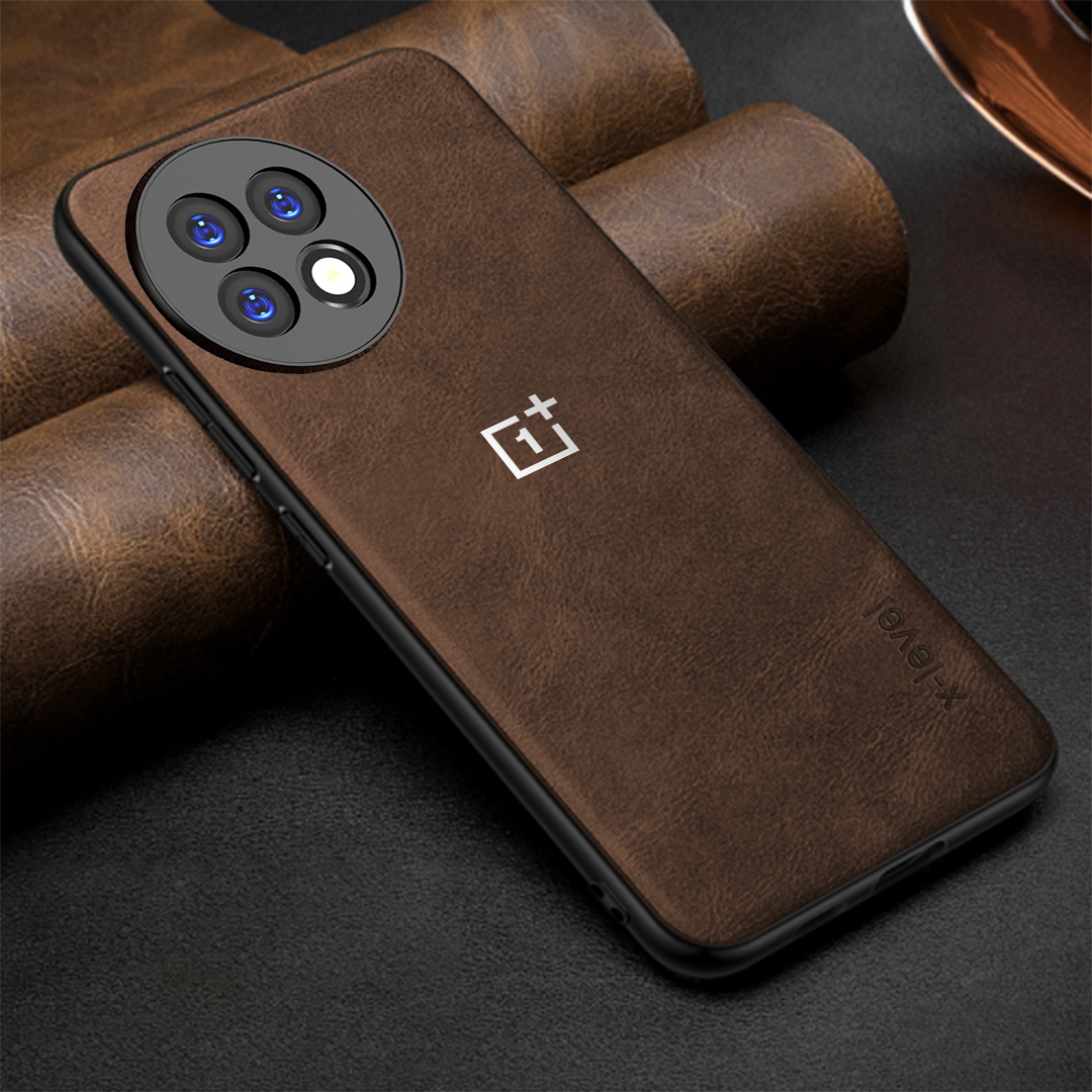 ONEPLUS 13R 5G Business Style PU LEATHER PROTECTIVE BACK CASE WITH CAMERA PROTECTION