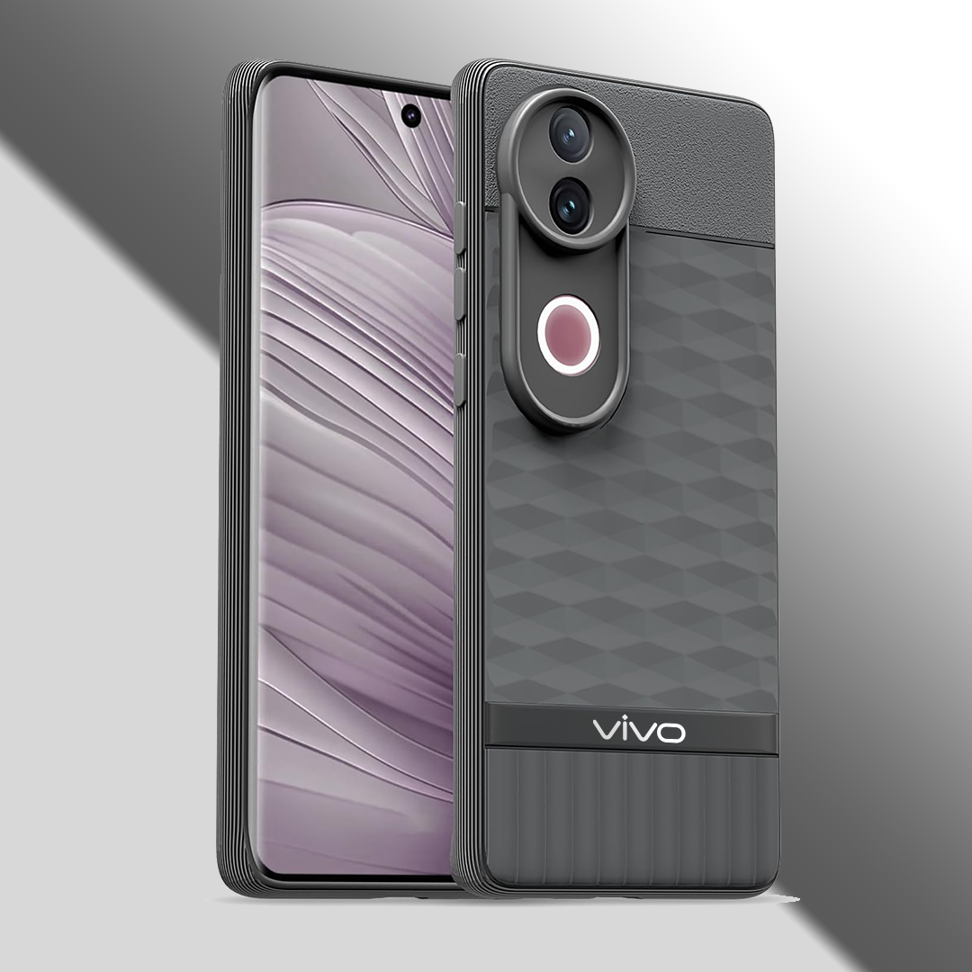 VIVO V50 5G 3D Hexa Cube Design Drop Protection | Camera Protection  TPU Back Case