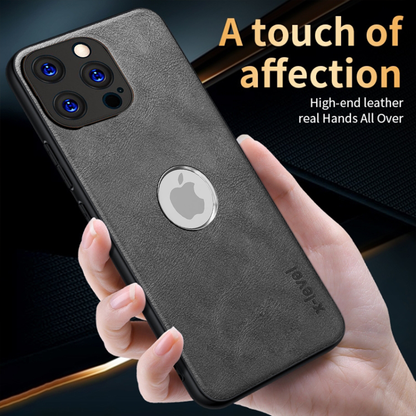 IPHONE 14 PRO 5G Business Style PU LEATHER PROTECTIVE BACK CASE WITH CAMERA PROTECTION