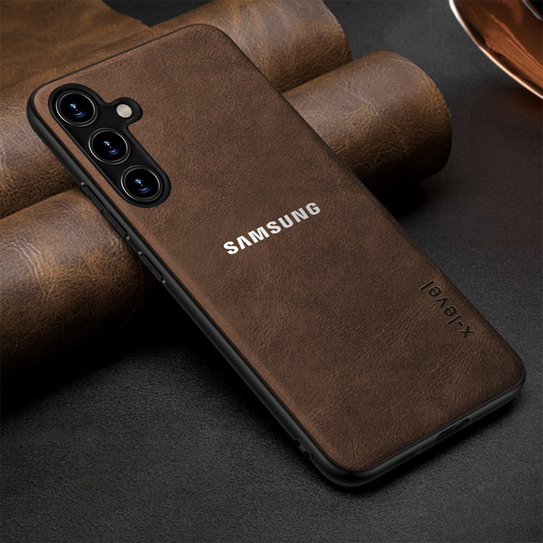 GALAXY A15 5G  Business Style PU LEATHER PROTECTIVE BACK CASE WITH CAMERA PROTECTION