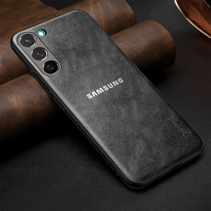 GALAXY S25 5G  Business Style  PU LEATHER PROTECTIVE BACK CASE WITH CAMERA PROTECTION