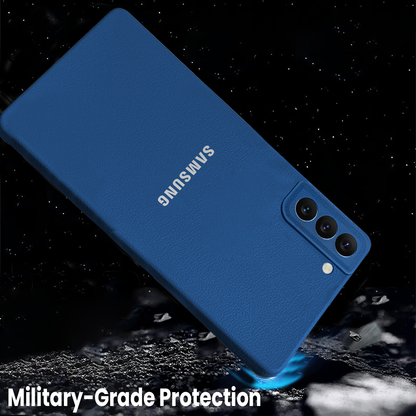 Samsung Galaxy S22 5G Solid Color Leather Texture Matte Phone Back Case