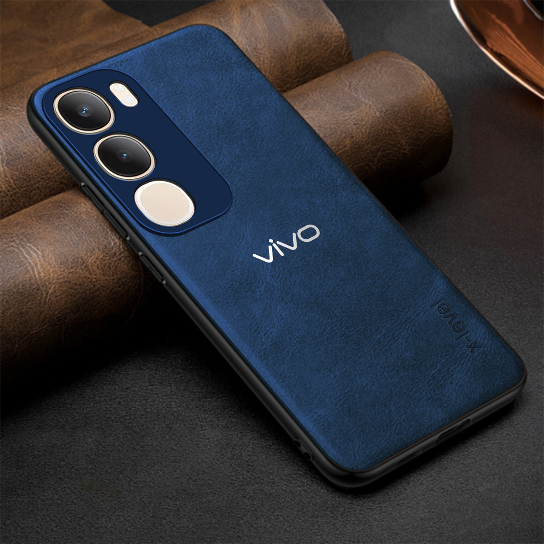 VIVO Y29 5G Business Style PU LEATHER PROTECTIVE BACK CASE WITH CAMERA PROTECTION