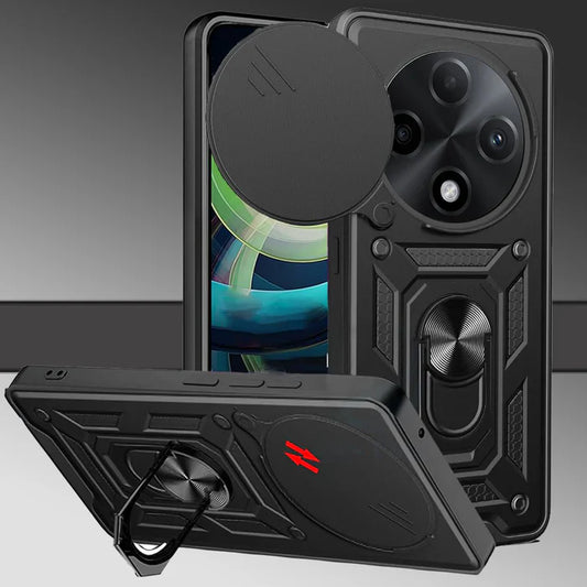 Oppo F29 5G Armor Military-grade Case With Sliding Camera Cover & 360 Kickstand