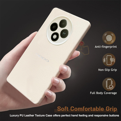 Oppo F27 Pro Plus 5G Solid Color Leather Texture Matte Phone Back Case