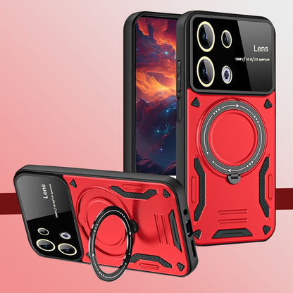 Oppo Reno 13 5G Heavy Duty Rugged Shockproof Camera Lens Protector Phone Cover with Kickstand