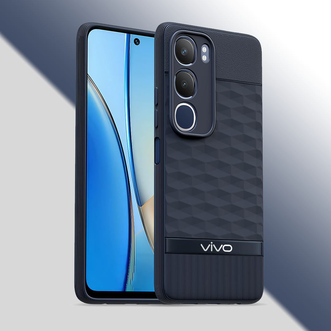 VIVO Y29 5G 3D Hexa Cube Design Drop Protection | Camera Protection TPU Back Case