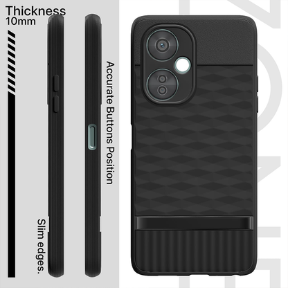 ONEPLUS NORD CE3 LITE 5G 3D Hexa Cube Design Drop Protection | Camera Protection TPU Back Case