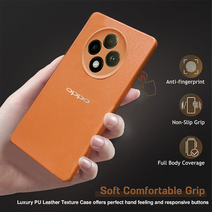 Oppo F27 Pro Plus 5G Solid Color Leather Texture Matte Phone Back Case