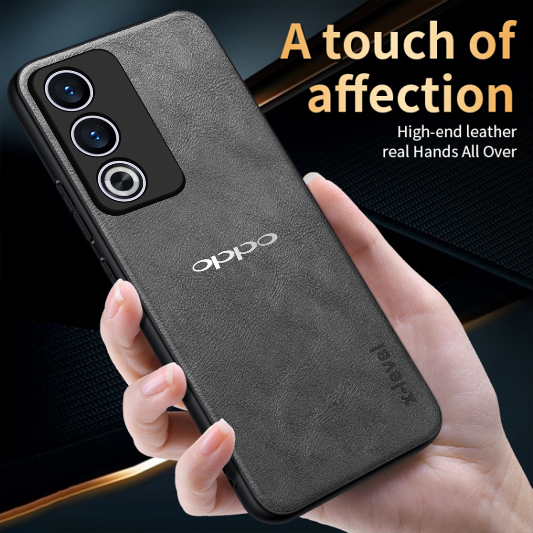 OPPO A3 Pro  5G Business Style PU LEATHER PROTECTIVE BACK CASE WITH CAMERA PROTECTION