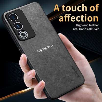 OPPO A3 Pro  5G Business Style PU LEATHER PROTECTIVE BACK CASE WITH CAMERA PROTECTION