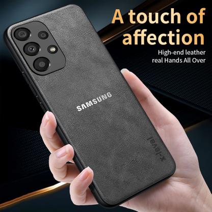 GALAXY A53 5G  Business Style PU LEATHER PROTECTIVE BACK CASE WITH CAMERA PROTECTION