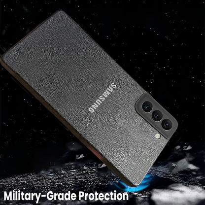 Samsung Galaxy S22 5G Solid Color Leather Texture Matte Phone Back Case