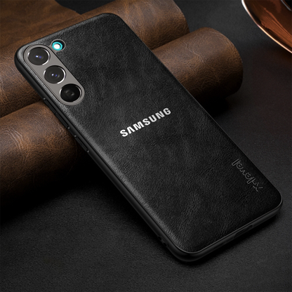 GALAXY S25 5G  Business Style  PU LEATHER PROTECTIVE BACK CASE WITH CAMERA PROTECTION
