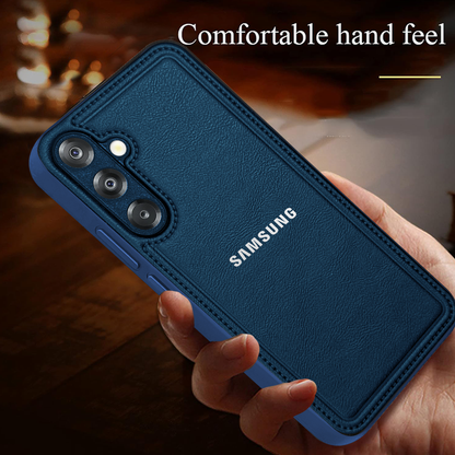 Samsung Galaxy A35 5G Vintage Leather Stitched Protective Back Case