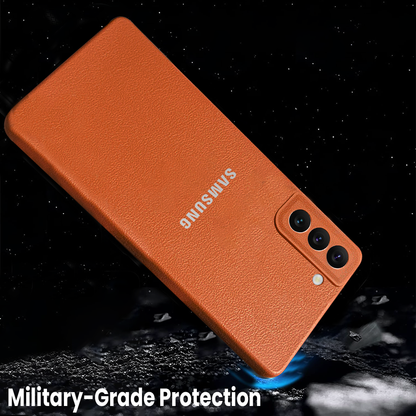 Samsung Galaxy S22 5G Solid Color Leather Texture Matte Phone Back Case