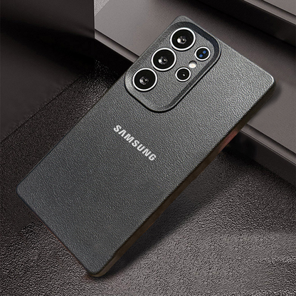 Samsung Galaxy S22 Ultra 5G Solid Color Leather Texture Matte Phone Back Case