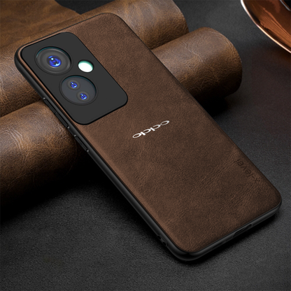 OPPO F25 Pro 5G Business Style PU LEATHER PROTECTIVE BACK CASE WITH CAMERA PROTECTION
