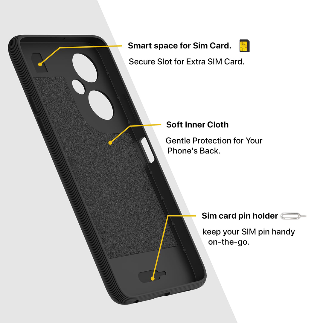 ONEPLUS NORD CE3 LITE 5G 3D Hexa Cube Design Drop Protection | Camera Protection TPU Back Case