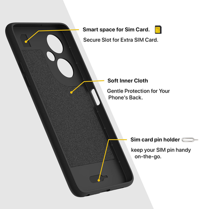 ONEPLUS NORD CE3 LITE 5G 3D Hexa Cube Design Drop Protection | Camera Protection TPU Back Case