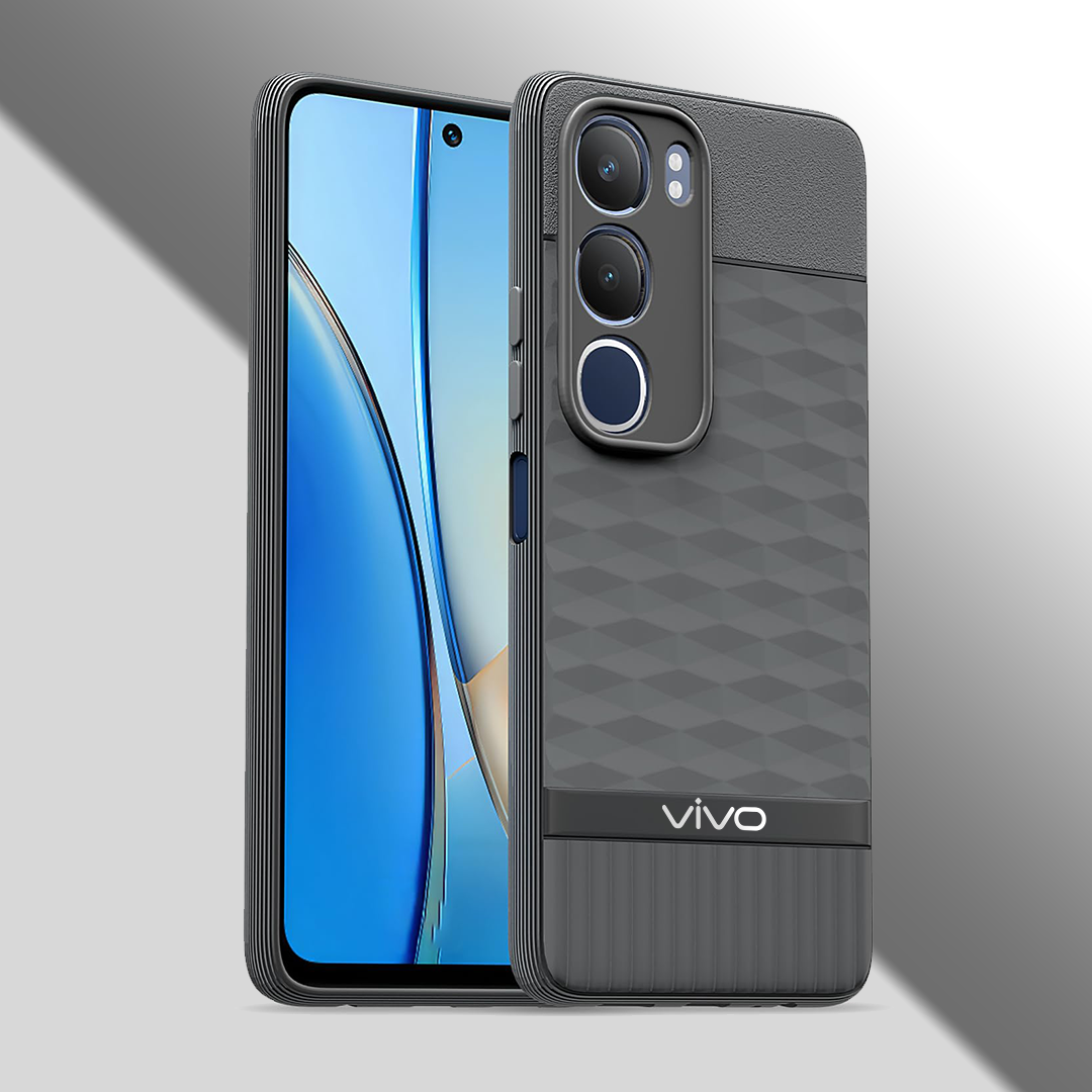 VIVO Y29 5G 3D Hexa Cube Design Drop Protection | Camera Protection TPU Back Case