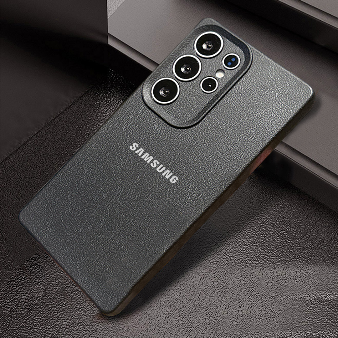 Samsung Galaxy S23 Ultra 5G Solid Color Leather Texture Matte Phone Back Case