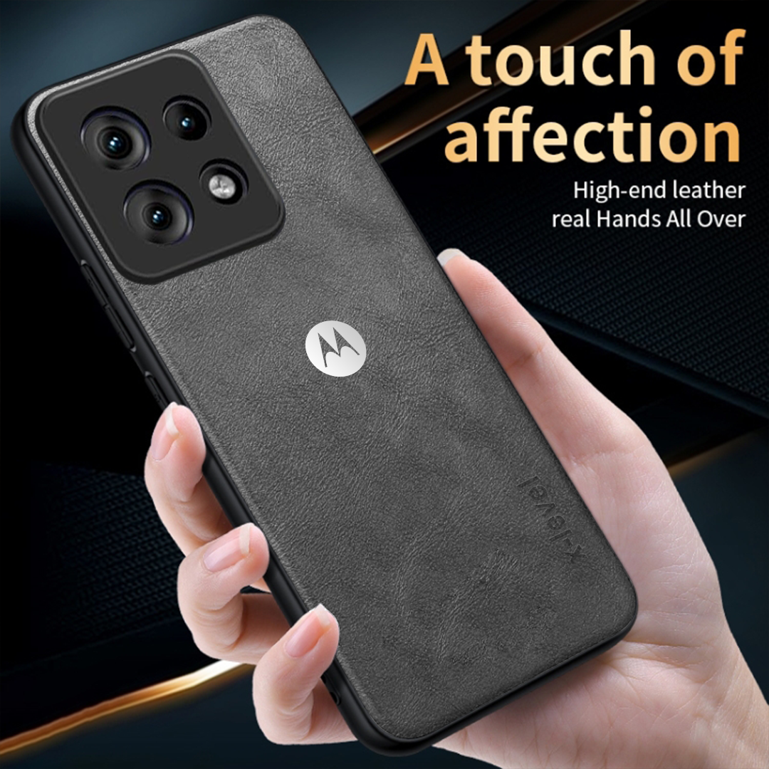 MOTO EDGE 50 NEO 5G  Business Style PU LEATHER PROTECTIVE BACK CASE WITH CAMERA PROTECTION