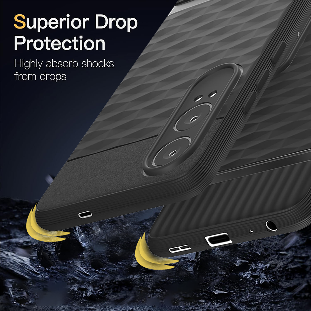 ONEPLUS NORD CE4 LITE 5G 3D Hexa Cube Design Drop Protection | Camera Protection TPU Back Case