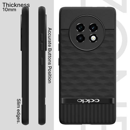 OPPO F27 PRO PLUS 5G 3D Hexa Cube Design Drop Protection | Camera Protection TPU Back Case