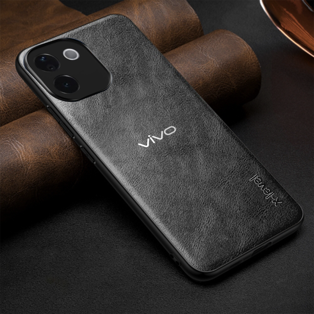 VIVO T3 PRO 5G  Business Style  PU LEATHER PROTECTIVE BACK CASE WITH CAMERA PROTECTION