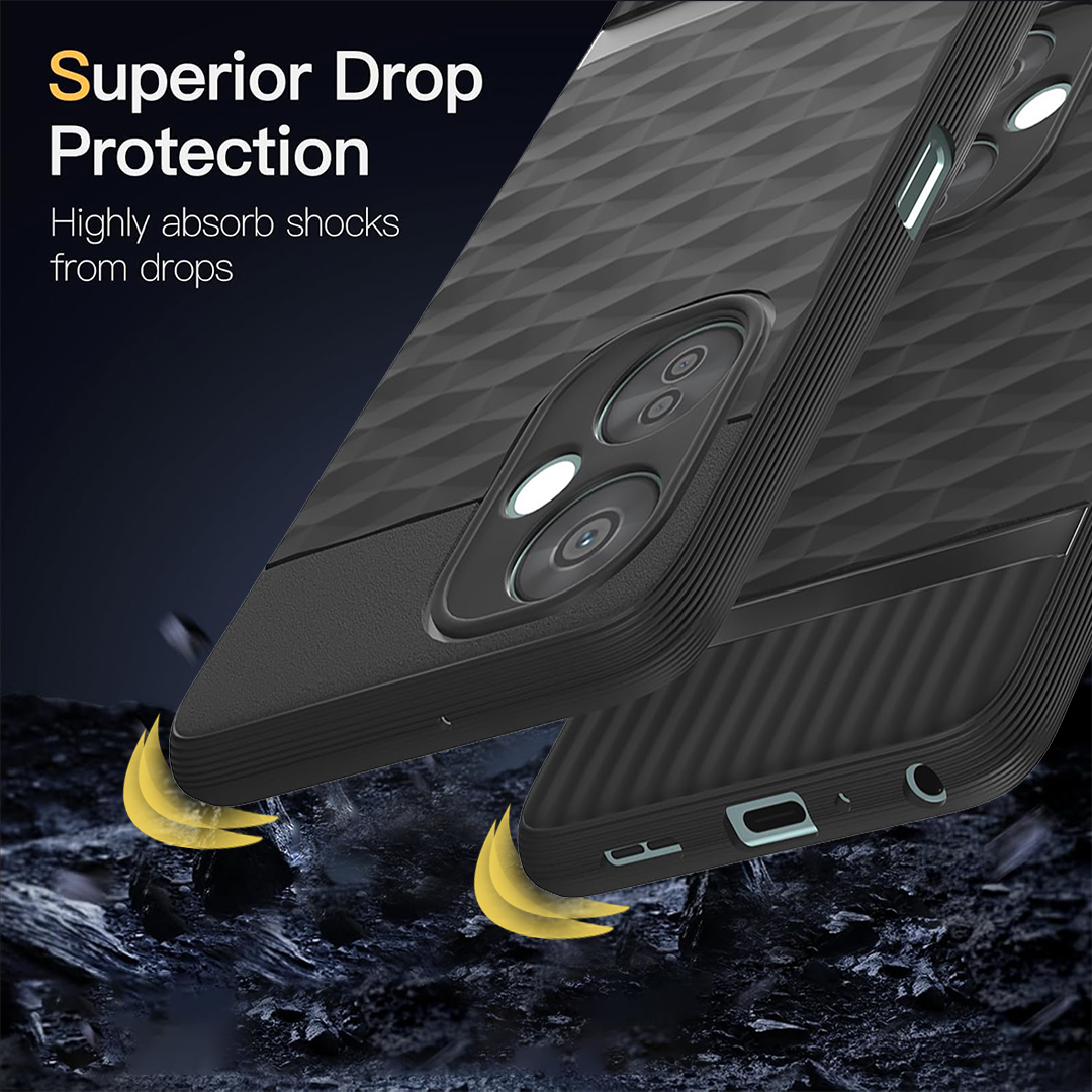 ONEPLUS NORD CE3 LITE 5G 3D Hexa Cube Design Drop Protection | Camera Protection TPU Back Case