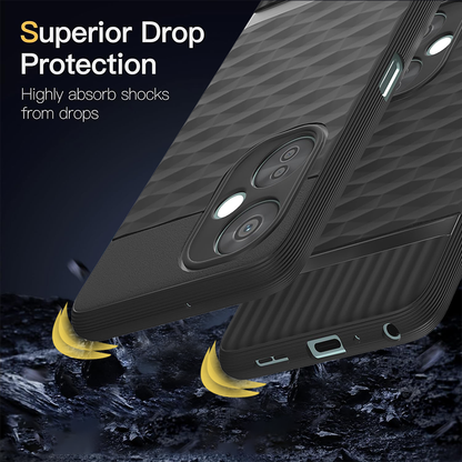 ONEPLUS NORD CE3 LITE 5G 3D Hexa Cube Design Drop Protection | Camera Protection TPU Back Case
