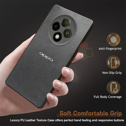 Oppo F27 Pro Plus 5G Solid Color Leather Texture Matte Phone Back Case