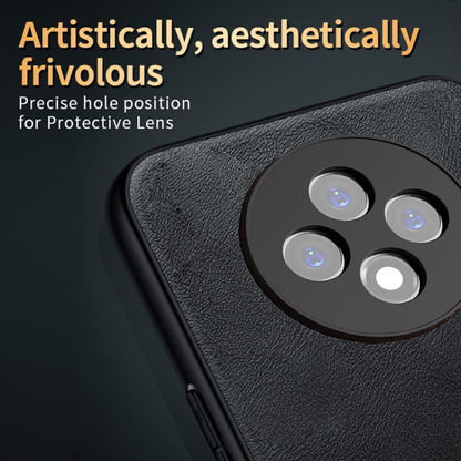 OPPO F27 5G Business Style PU LEATHER PROTECTIVE BACK CASE WITH CAMERA PROTECTION