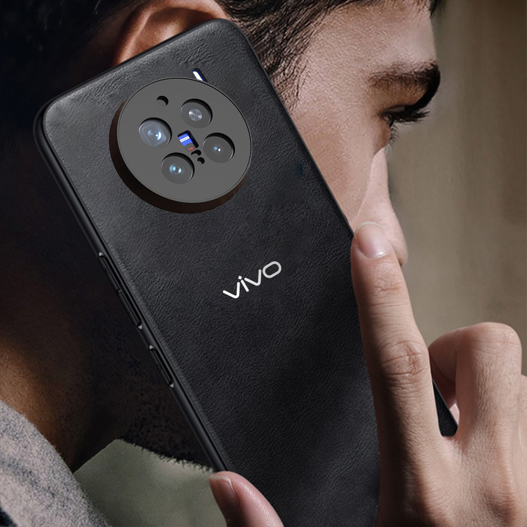 VIVO X200 PRO 5G  Business Style  PU LEATHER PROTECTIVE BACK CASE WITH CAMERA PROTECTION