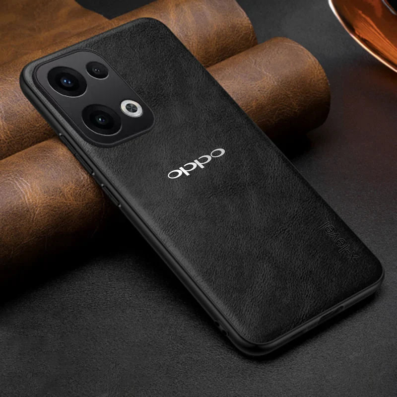 OPPO RENO 13 5G  Business Style  PU LEATHER PROTECTIVE BACK CASE WITH CAMERA PROTECTION
