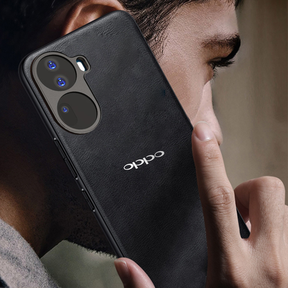 OPPO RENO 11 5G  Business Style  PU LEATHER PROTECTIVE BACK CASE WITH CAMERA PROTECTION