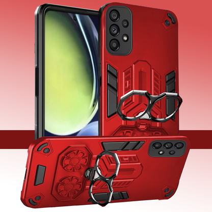 Samsung Galaxy A73 5G Armor knight Series Camera Protection 2 in 1 Shockproof Phone Cover with Kickstand