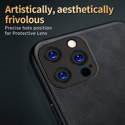 IPHONE 14 PRO MAX 5G Business Style PU LEATHER PROTECTIVE BACK CASE WITH CAMERA PROTECTION