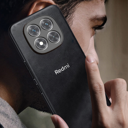 REDMI NOTE 14 PRO 5G Business Style PU LEATHER PROTECTIVE BACK CASE WITH CAMERA PROTECTION