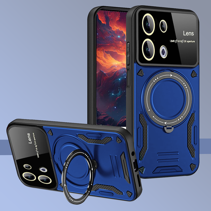 Oppo Reno 13 5G Heavy Duty Rugged Shockproof Camera Lens Protector Phone Cover with Kickstand