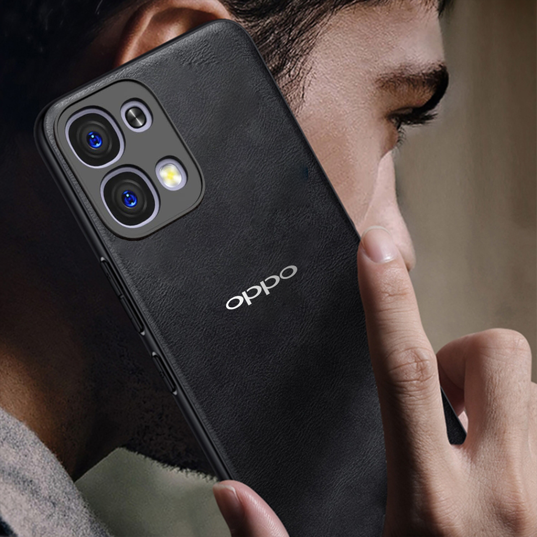 OPPO F31 5G Business Style  PU LEATHER PROTECTIVE BACK CASE WITH CAMERA PROTECTION