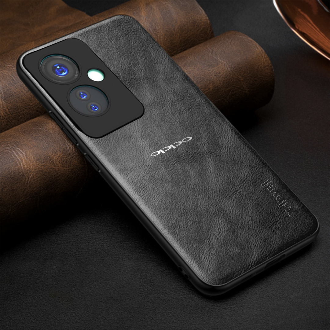 OPPO F25 Pro 5G Business Style PU LEATHER PROTECTIVE BACK CASE WITH CAMERA PROTECTION