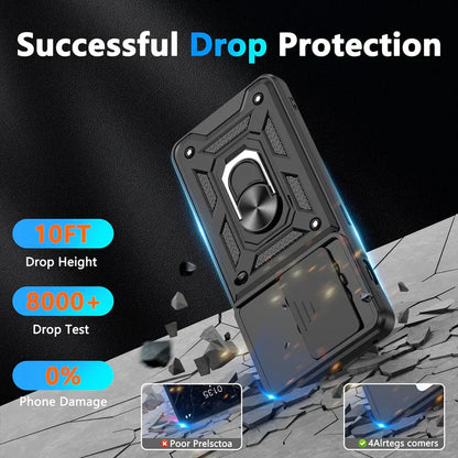 VIVO V30 5G Armor Military-grade Case With Sliding Camera Cover & 360 Kickstand