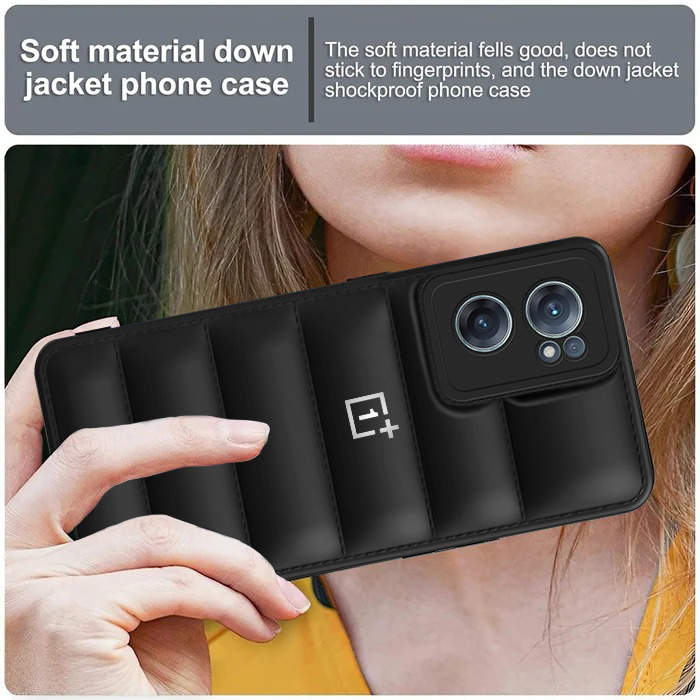 The Puffer Edition Soft Material Down Jacket Phone Case For OnePlus NORD CE 2 5G